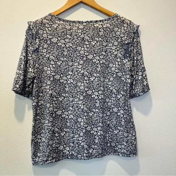 Loft Outlet Ruffle Shoulder Tee - Picture 3 of 4